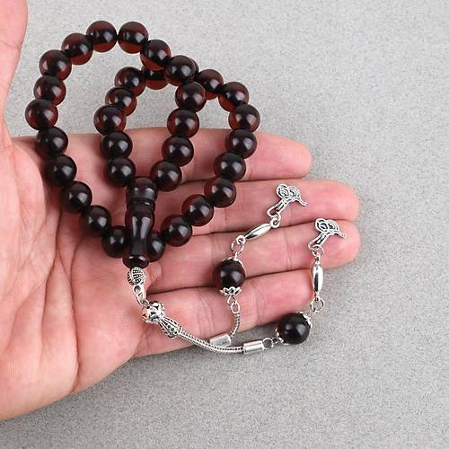 Katalin �ubuk Alpaka P�sk�ll� K�re Kesim 11mm Tesbih -Vi�ne ��r���