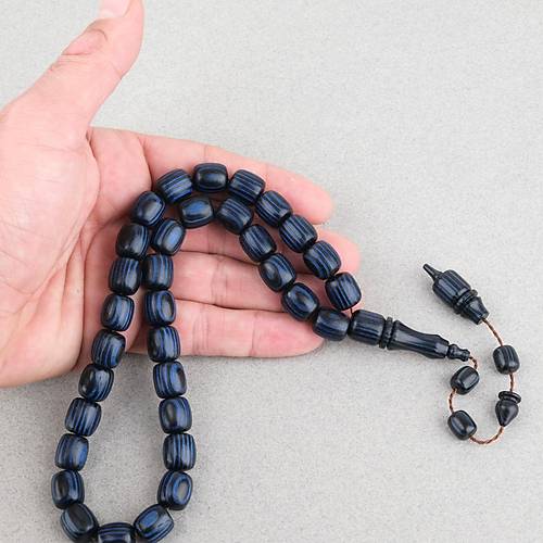 Kafur A�ac� Kaps�l Kesim 11x12mm Tesbih- Lacivert