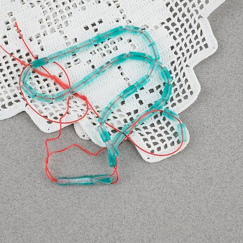 U�ak Cam� Kesme Kesim 4x8mm Tesbih -Ye�il