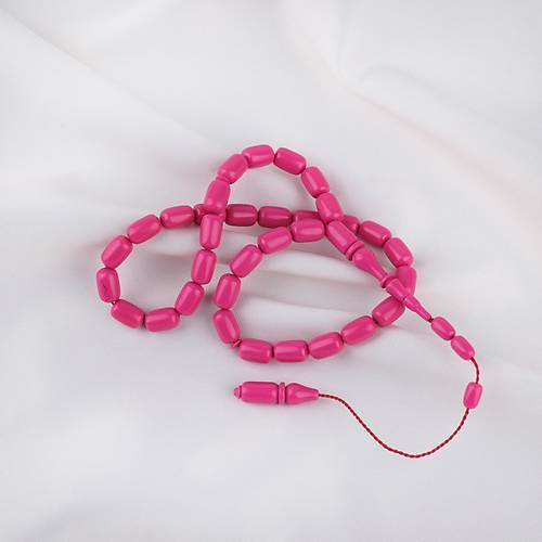 Katalin Eski Bowling Topu Obje Kaps�l Kesim 7x11mm Tebih - Magenta