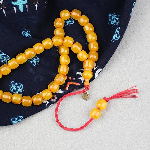 Omari S�kma Kehribar K�sa Kaps�l Kesim Oturtma �mameli Sistemli 8.5x9mm Tesbih