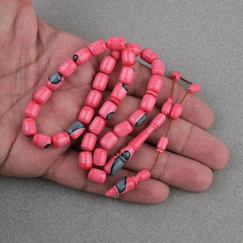 Bilardo Topu Obje Katalin K�rm�z� Kaps�l Kesim 7x10mm Tesbih