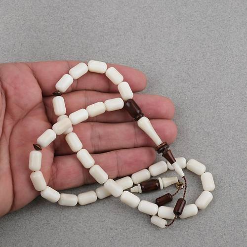 Nar��l  Usta ��i �mzal� Halkal� �mame Kaps�l Kesim 7x11mm Tesbih