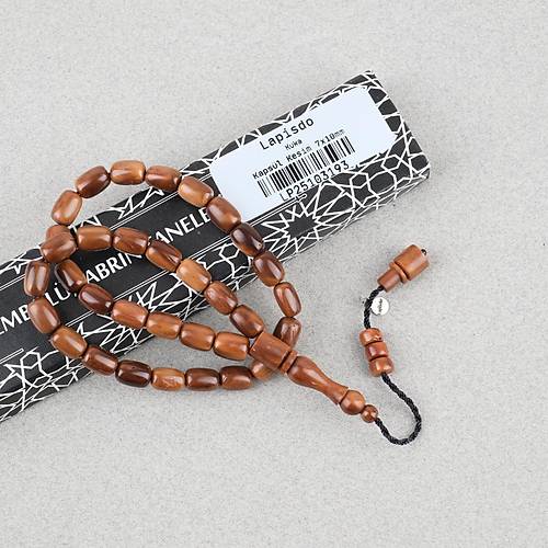 Kuka Ger�ek Do�al Lapisdo �mzal� Kaps�l Kesim 7x10mm Tesbih