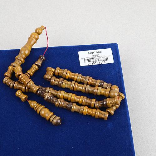 Katalin Usta ��i �zel �ahi Topu Motif Kesim 10x13mm Tesbih