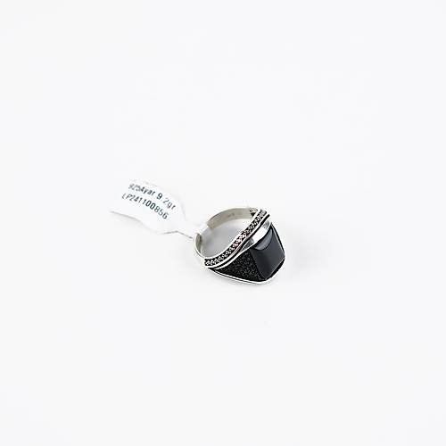 Onix ve Mikro Zirkon 925Ayar Gm Erkek Yzk