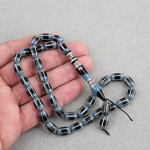 Erzurum Oltu 925A Gm leme Nakka mame Usta i mzal Kapsl Kesim 7x11mm Tesbih