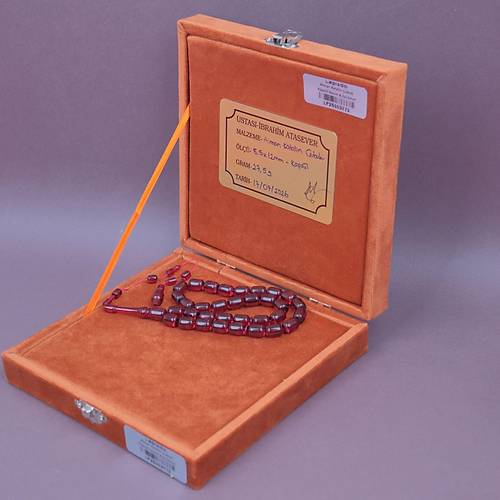 �brahim Atasever Usta ��i �mzal� Alman Katalin �ubuk Kesme Kesim 8.5x12mm Tesbih