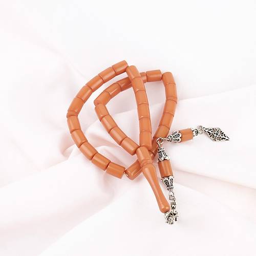 Skma Kehribar Alpaka Pskl Kesme Kesim 7x9mm Tesbih