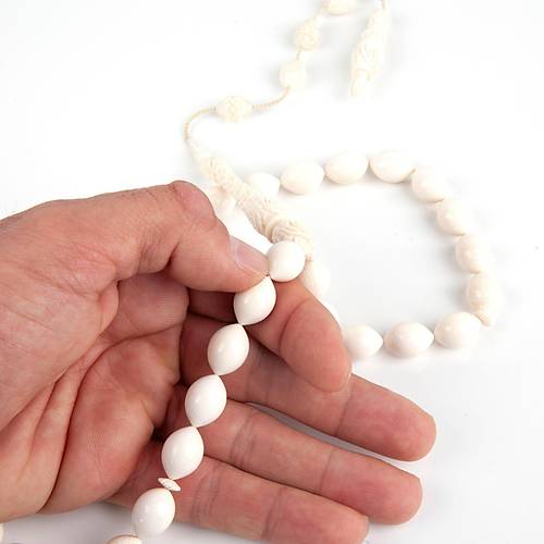 Fildii Set Beyzi Kesim 11x15mm Tesbih Yzk akmak Set