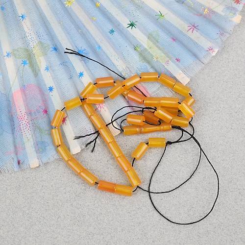 S�kma Kehribar Bilek Boy Kesme Kesim 5x9mm Tesbih-Bal Sar�s�