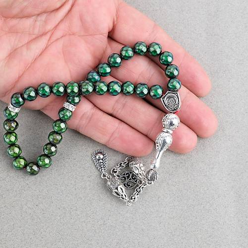 His Ta�� Metal �mameli K�re Kesim 8mm Tesbih