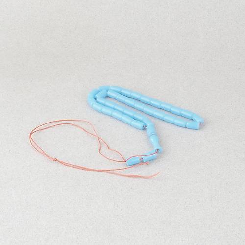 U�ak Cam� Kesme Kesim 6x10mm Tesbih P�sk�ls�z A��k Mavi