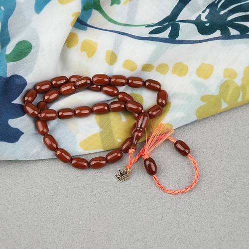 Omari S�kma Kehribar Kaps�l Kesim Oturtma �mameli Sistemli 7x12mm Tesbih