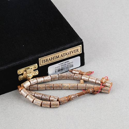 Kuka 925Ayar G�m�� �ak�ml� Kesme Kesim  8x11mm Tesbih