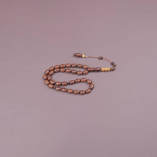 Cocus A�ac� Usta ��i �mzal� Bademi Kesim 9x13mm Tesbih