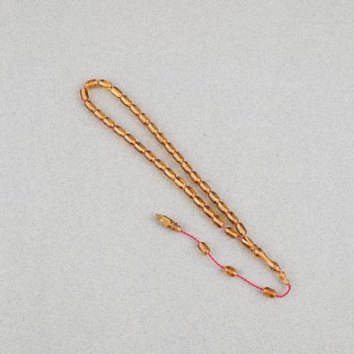 Ate� Kehribar Kaps�l Kesim Sistemli Bilek Boy 5x8mm Tesbih Sar�