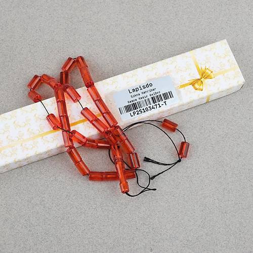S�kma Kehribar Kesme Kesim 6x10mm Tesbih P�sk�ls�z