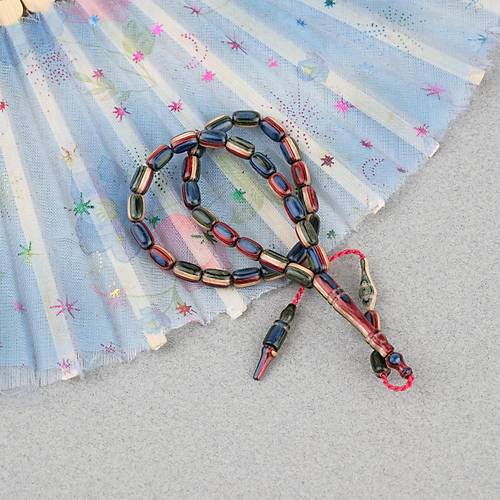 Kafur A�ac� Bilekboy Kaps�l Kesim 4.5x7.5mm Tesbih-Bej Bordo