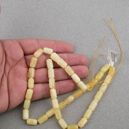 Kaya Damla Kehribar -Balt�k Kaps�l Kesim 7x12mm Tesbih