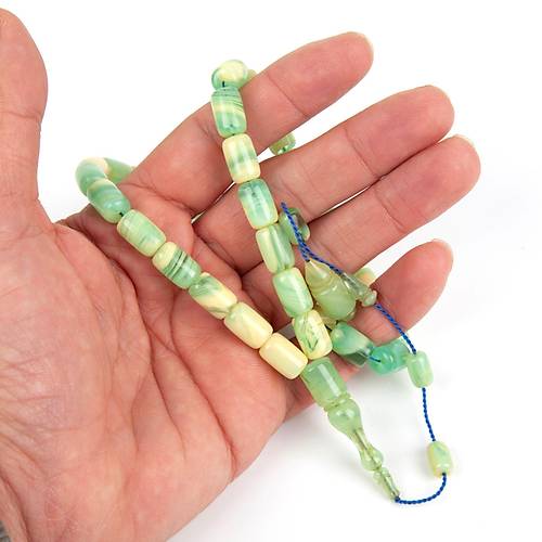 S�kma Kehribar Kaps�l Kesim 7x10mm Tesbih