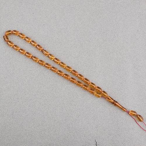 Ate� Kehribar Kaps�l Kesim 7x11mm Tesbih P�sk�ls�z