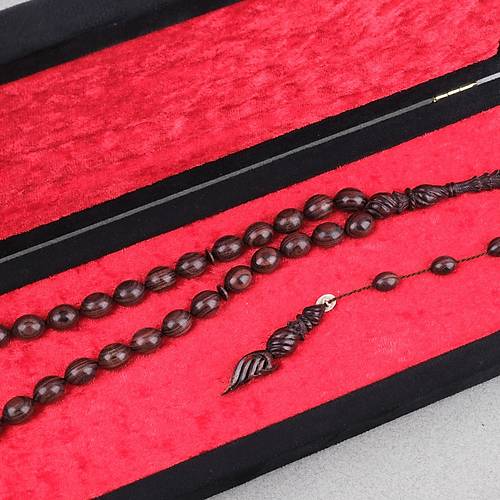 Kral A�ac�  Usta ��i �mzal� �zel El ��i Oyma �mame ve Hitame Beyzi Kesim 9x12mm Tesbih