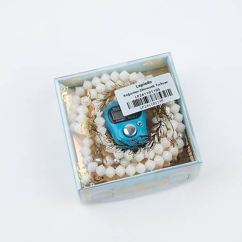 Hediyelik  Zikirmatik Ve Tesbih Seti Kutulu - Turkuaz Renk