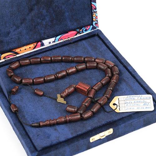 Krmz Plesenk Aac Kapsl Kesim 9x14mm Tesbih
