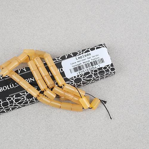 Ate� Kehribar Kesme Kesim 7x11mm Tesbih -Bal Sar�s�