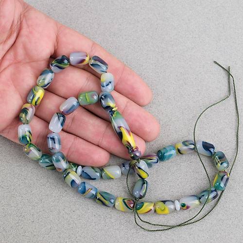 Arizona Katalin Kaps�l Kesim 8x12mm Tesbih (P�sk�ls�z) - Ye�il