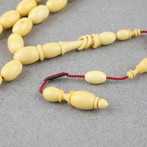 Kadim Katalin Eski Obje Mahjong Ta�� Beyzi Kesim 11x14mm Tesbih