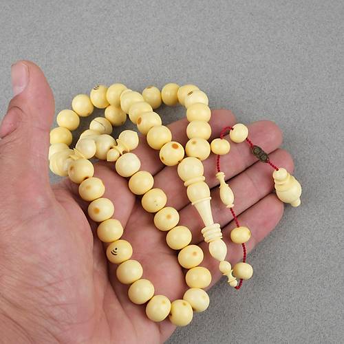 Kadim Katalin Eski Obje Mahjong Ta 45li Tekerlek Kesim 12x10mm Tesbih