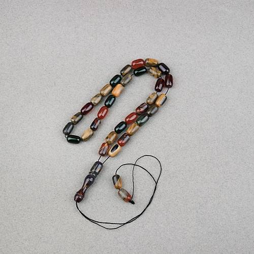 S�kma Kehribar Kaps�l Kesim 7x11mm Tesbih- Bonibon