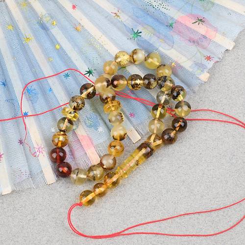 Damla Kehribar Bilek Boy K�re Kesim 7.5mm Tesbih