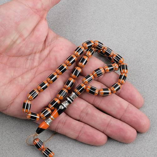 Erzurum Oltu 925A Gm leme Nakka mame Usta i mzal Kapsl Kesim 7.5x11mm Tesbih