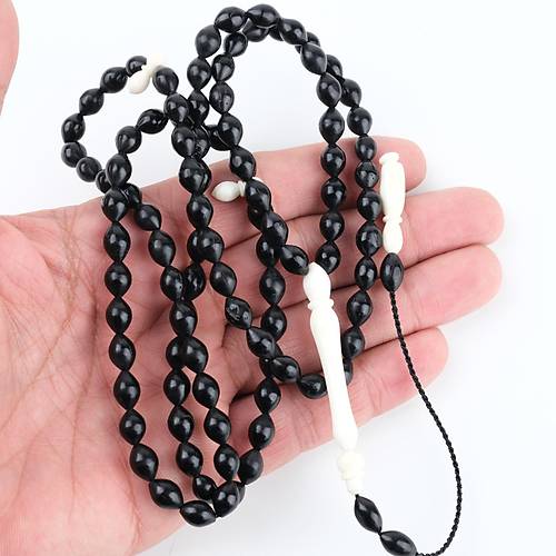 Abanoz A�ac� 99luk Beyzi Kesim 6x9mm Namaz Tesbihi