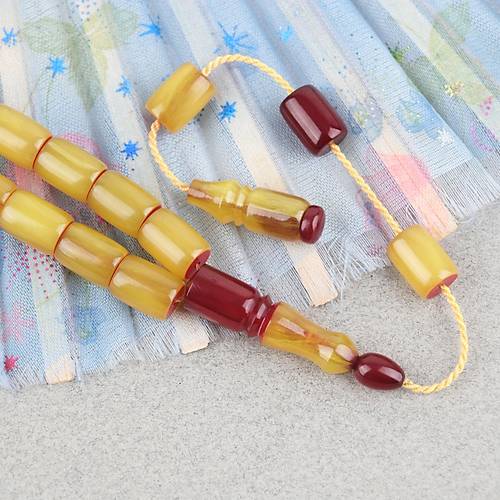 S�kma Kehribar Kaps�l Kesim 8x11mm Tesbih