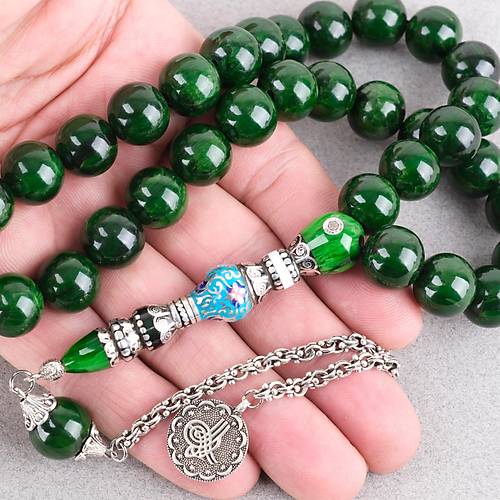 S�kma Kehribar �zel G�m�� Nak�� �mame Bas�k K�re Kesim 12x13mm Tesbih