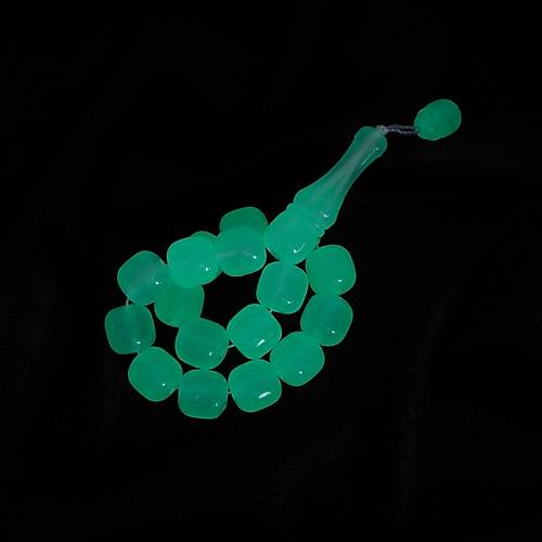 Kedig�z� Toz Kehribar Efe Boy F��� Kesim 12.5x12mm Tesbih