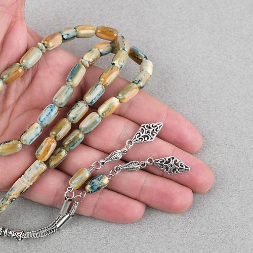 Galalit Alpaka P�sk�ll� Arpa Kesim 7x12mm Tesbih