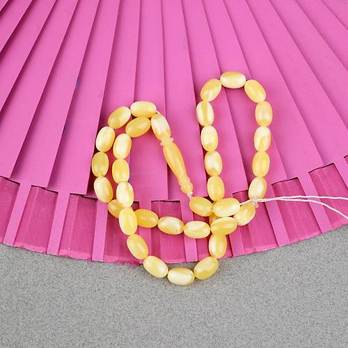 Beyrut Damla Yumurta Kesim 7x11mm Tesbih -P�ks�ls�z
