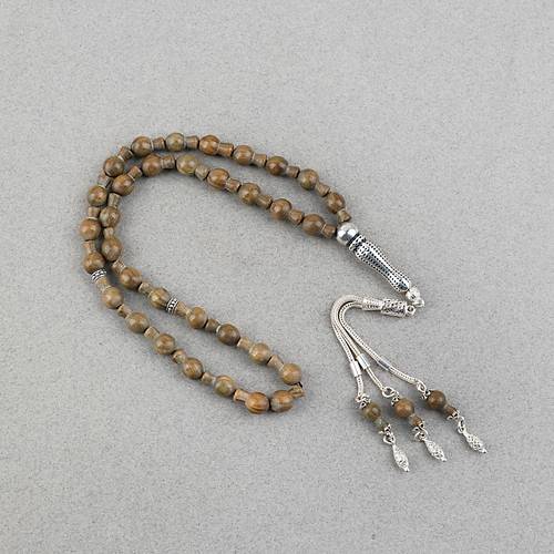 Plesenk A�ac� Usta ��i 925Ayar G�m�� �mame ve P�sk�l Testi Model Kesim 8x13mm Tesbih