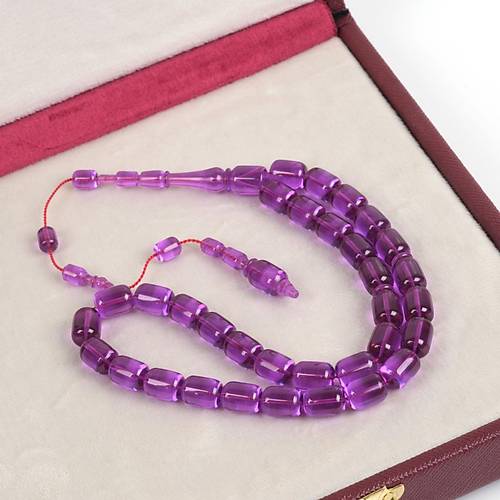 Katalin ubuk Kanada Kapsl Kesim 8x11.5mm Tesbih -Mor