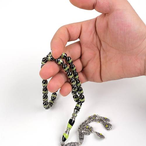 Erzurum Oltu 925Ayar Gm Pskl emiblbl Katalin leme Nakka mame Kapsl Kesim 7.5x12.5mm Tesbih