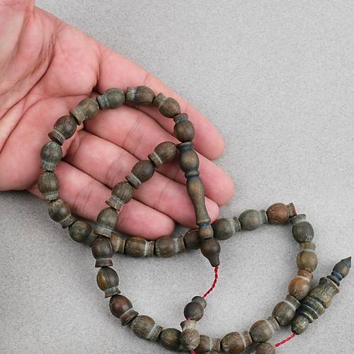 Plesenk A�ac� Usta ��i �zel Testi Motif Kesim 9x13mm Tesbih