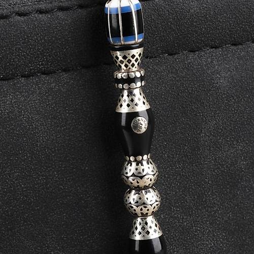 Erzurum Oltu Katalin leme 925Ayar Gm Pskl, lemeli Nakka mame F Kesim 8.5x11mm Tesbih