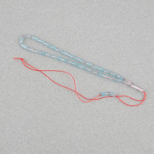 U�ak Cam� Kesme Kesim 4x8mm Tesbih -Mavi