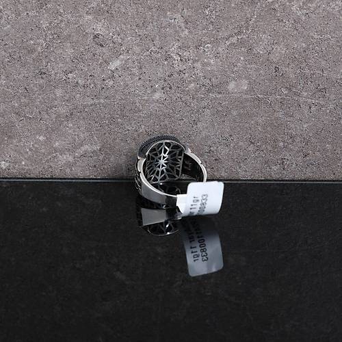 Safir Lacivert ve Mikro Zirkon 925Ayar Gm Erkek Yzk