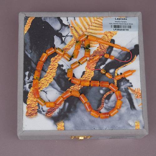 �brahim Atasever Usta ��i �mzal� Kanada Katalin U�lu Kesme Kesim 8x12.5mm Tesbih